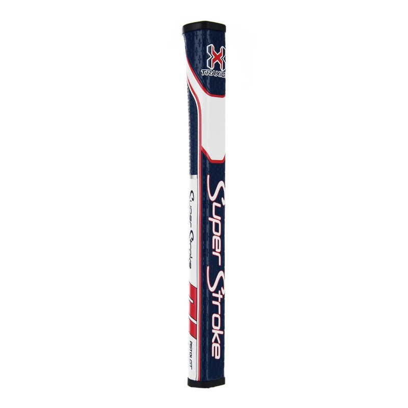 Super Stroke SuperStroke Traxion Pistol GT 1.0 Golf Putter Grip, Advanced Surface Texture that Improves Feedback and Tackiness, Minimize Grip Pressure with a Unique Parallel Design, Red/White/Blue - Image 4